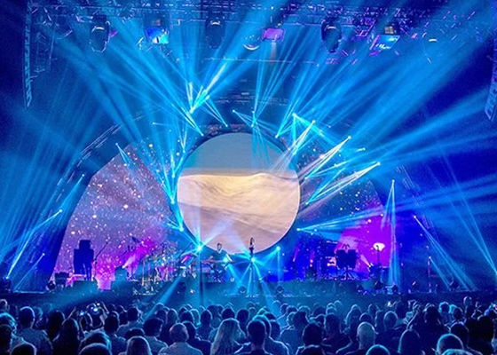 P1.875 P1.538 Okrągły wyświetlacz LED P2, wyświetlacz reklamowy LED 750cd / m2