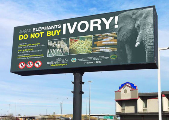 Zewnętrzny wodoodporny stały reklamowy wyświetlacz LED P4 P5 P6.6 P8 P10