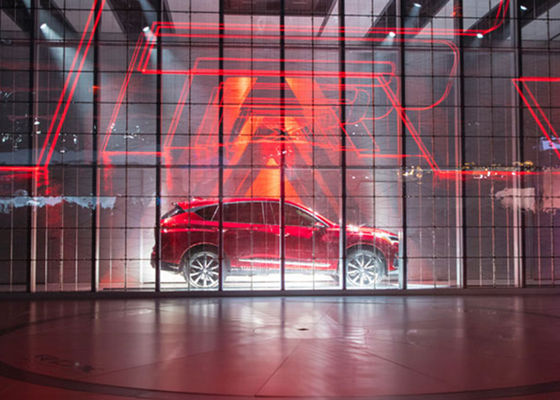 Wysoka jasność Indoor Outdoor SMD P2.84 P20 Pełnokolorowa ściana wideo Szklana siatka LED