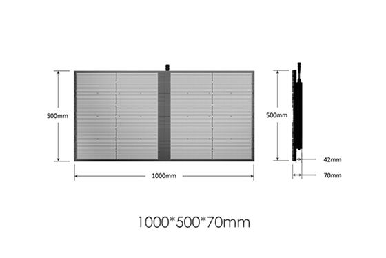 Wysoka jasność Indoor Outdoor SMD P2.84 P20 Pełnokolorowa ściana wideo Szklana siatka LED