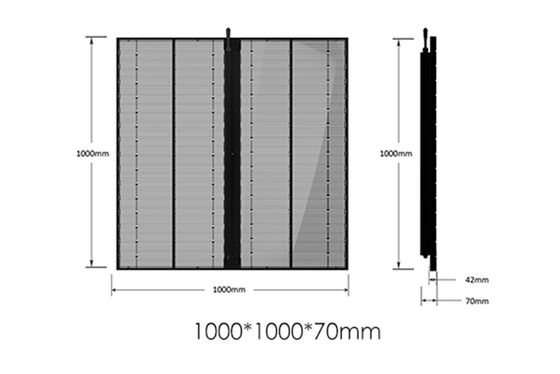 Wysoka jasność Indoor Outdoor SMD P2.84 P20 Pełnokolorowa ściana wideo Szklana siatka LED
