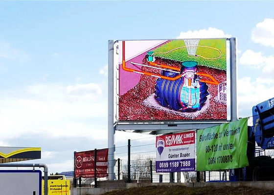 Zewnętrzna instalacja stała P10mm 800x1200mm Wodoodporna aluminiowa szafka Wyświetlacz LED do zewnętrznego wyświetlacza LED Street