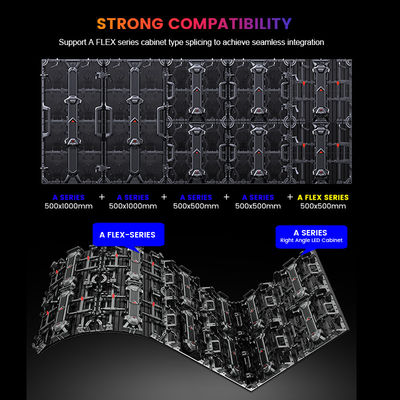 P3.91 Wypożyczalny ekran LED z częstotliwością zmiany klatki 50/60 Hz i jasnością 800 cd/m2