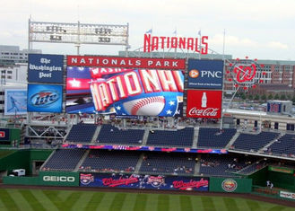 Zewnętrzna tablica reklamowa LED High Definition Zewnętrzny ekran LED 6000 do 8000 Cd / Sqm