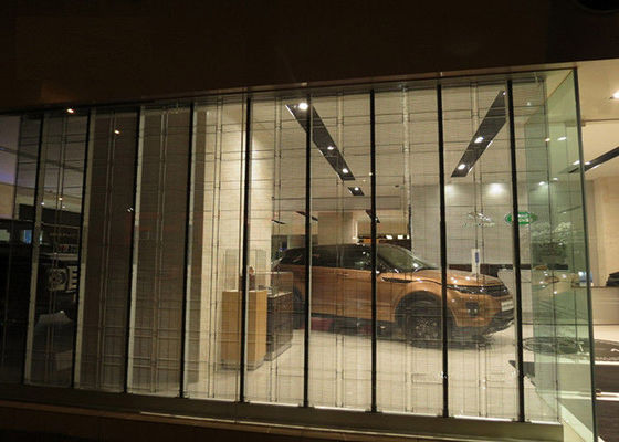 Przezroczysty wyświetlacz LED o wysokiej rozdzielczości, centra handlowe Wyczyść ekran LED