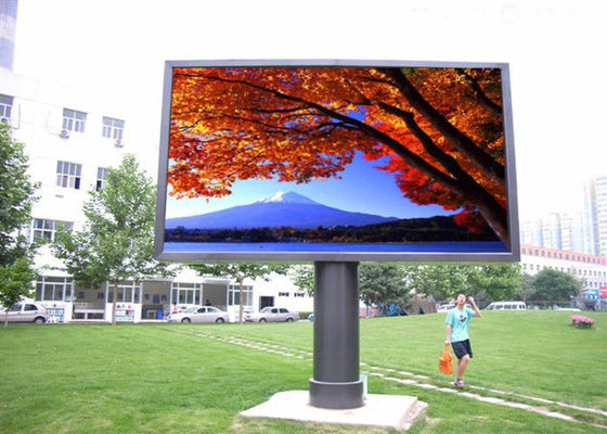 HD Outdoor LED Billboard Prawdziwy kolorowy wyświetlacz LED na ścianie 20 mm pikseli