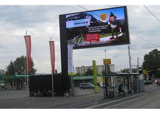HD Mały zewnętrzny billboard LED Full Color P10 LED Ściana wideo Łatwa instalacja