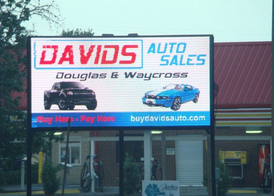 Wystawa Zewnętrzne ekrany cyfrowe P8 SMD Wodoodporny odlew aluminiowy