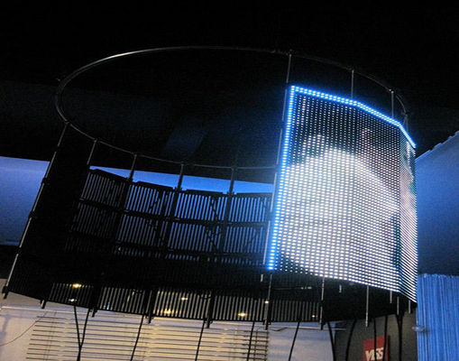 P16 Duży ekran LED z elastycznej siatki kurtynowej w pełnym kolorze, reklama Flex LED Panel