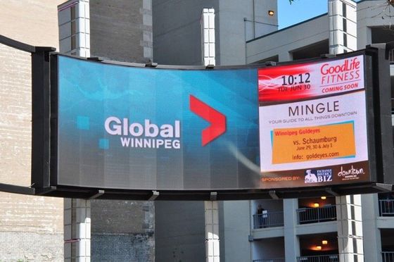 Zakrzywiony wyświetlacz P16 LED Mały elastyczny ekran LED Centralne sterowanie Bluetooth WIFI