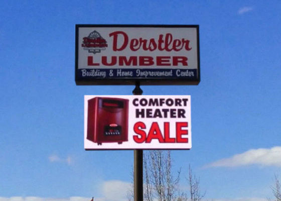 Wodoodporny wyświetlacz LED P10 Front Service DIP346 320 mm x 320 mm Rozmiar modułu