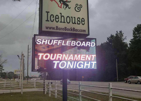 Zewnętrzny wyświetlacz LED z przodu Serwis Billboard 10mm Pixel Pitch 10000nits Jasność