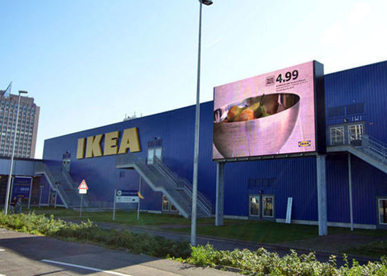 Znak LED wysokiej jasności z przodu, pełny kolor, duży zewnętrzny ekran LED P10