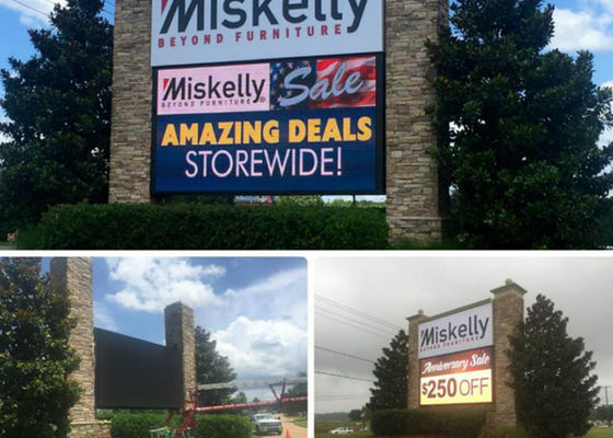 Statyczny zewnętrzny billboard LED IP65 RGB P20 Kolorowy wyświetlacz LED do szkoły