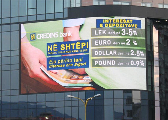 Wyświetlacz LED o wysokiej jasności Reklama zewnętrzna Zakrzywiony ekran wideo