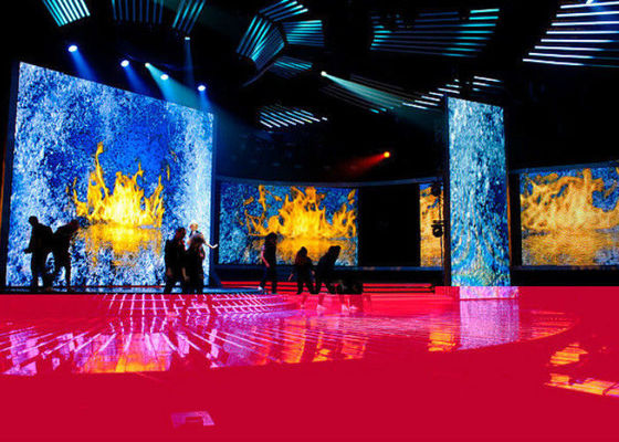 Wypożyczalnia scen w wysokiej rozdzielczości Wyświetlacz LED 5,95 mm Pixel Pitch 28246 Dos / Sqm