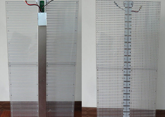 70% przezroczysty wyświetlacz LED P3.9mm Szklany ekran LED Ściana Lekki