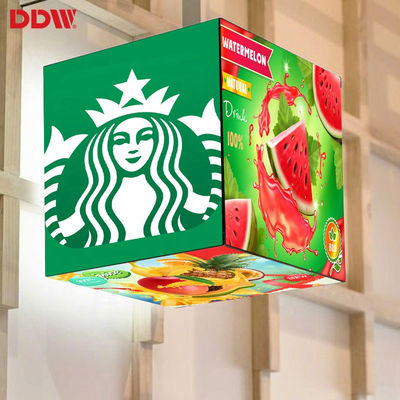 Zewnętrzny wodoodporny ekran reklamowy LED Cube, wyświetlacz LED P2.5 Pixel