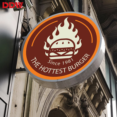 Zewnętrzny okrągły znak LED P4.68, okrągły wyświetlacz LED z logo