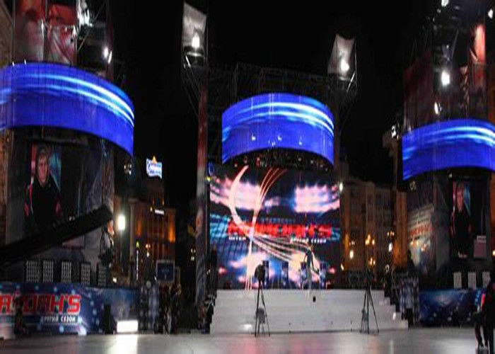 Elastyczny ekran LED wysokiej rozdzielczości Full Color 12 mm Szeroki kąt widzenia