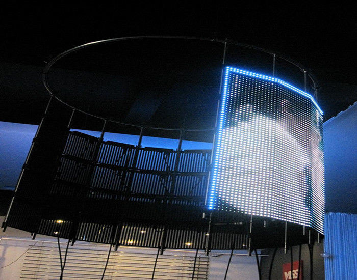 P16 Duży ekran LED z elastycznej siatki kurtynowej w pełnym kolorze, reklama Flex LED Panel