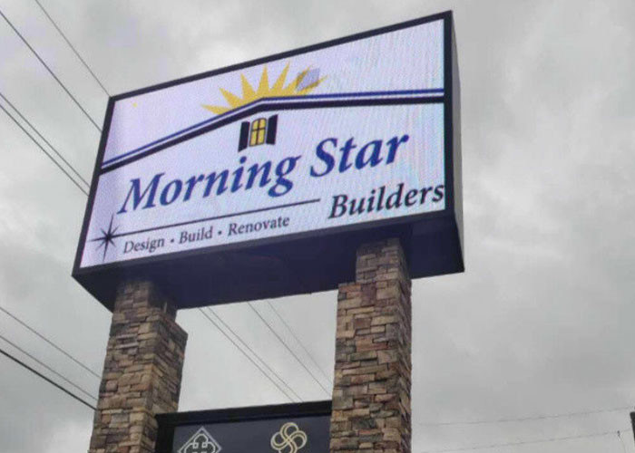 Reklama Zewnętrzny ekran LED P6 Serwis z przodu / z tyłu Naprawiono instalację