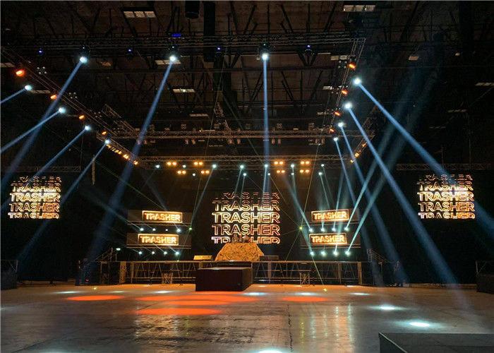 Komercyjny kryty kolorowy wyświetlacz LED Ściana wideo P4.8 Do wynajęcia Lekki